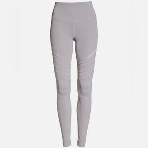 Zella Light Gray Leggings with Mesh Detail